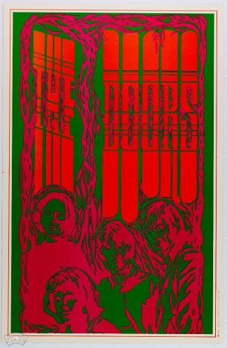 1967 The Doors Saladin Productions Headshop Poster Mint 93