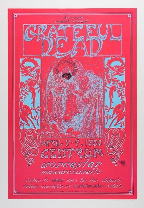 1988 Grateful Dead Centrum Poster Excellent 79