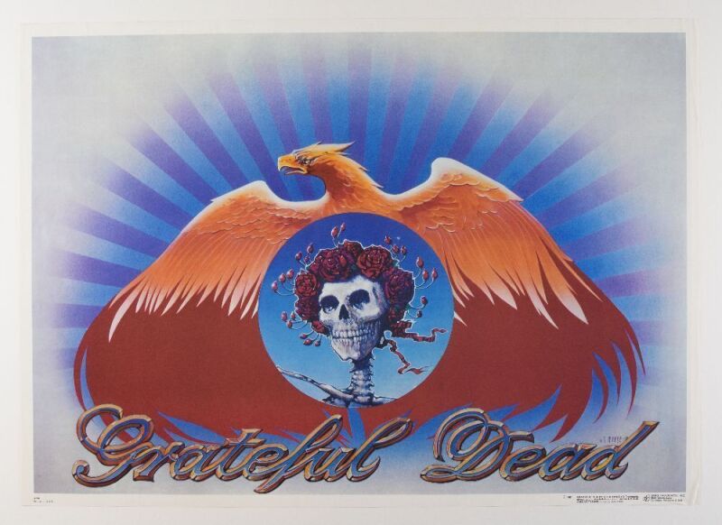 1981 Stanley Mouse Grateful Dead Go To Heaven Grateful Dead Productions Poster Extra Fine 69