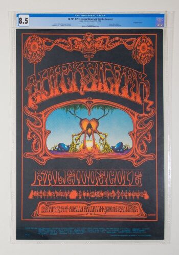 1968 FD-101 Quicksilver Messenger Service Avalon Ballroom Poster CGC 8.5