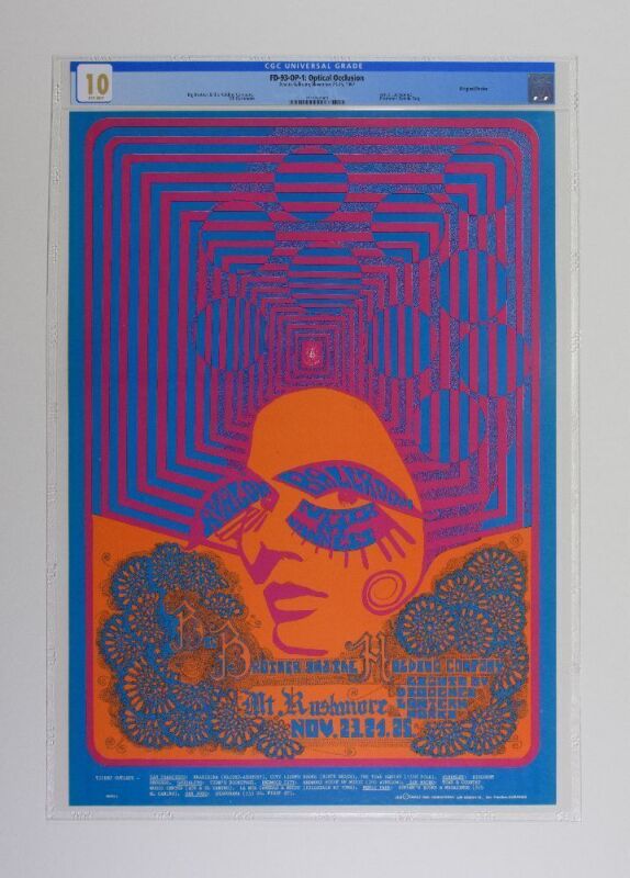 1967 FD-93 Big Brother Janis Joplin Avalon Ballroom Poster CGC 10