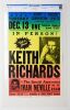 1988 BGP-29 Keith Richards Kaiser Convention Center Oakland Cardboard Poster CGC 9.8