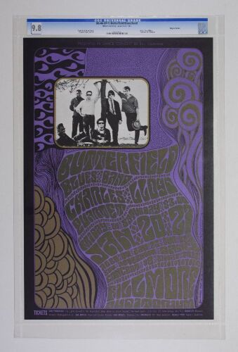 1967 BG-46 Butterfield Blues Band Fillmore Auditorium Poster CGC 9.8