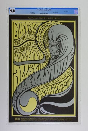 1967 BG-61 Buffalo Springfield Fillmore Auditorium Poster CGC 9.8