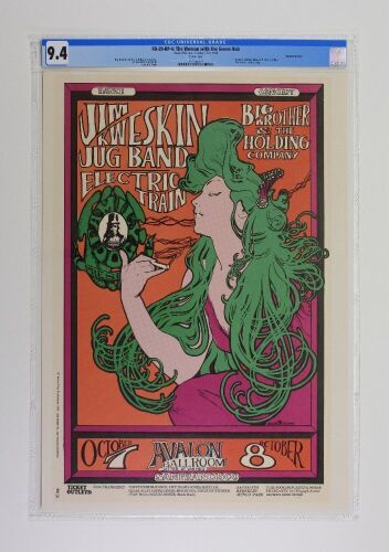 1966 FD-29 Big Brother Janis Joplin Avalon Ballroom RP4 Poster CGC 9.4