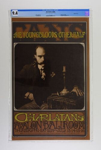 1967 FD-71 The Charlatans Avalon Poster CGC 9.4