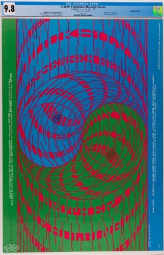 1967 FD-68 Big Brother Janis Joplin Avalon Ballroom Signed Moscoso Poster CGC 9.8