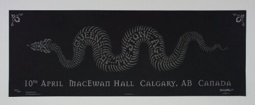 2005 EMEK Queens of the Stone Age MacEwan Hall Calgary Alberta LE Signed Emek Poster Near Mint 83