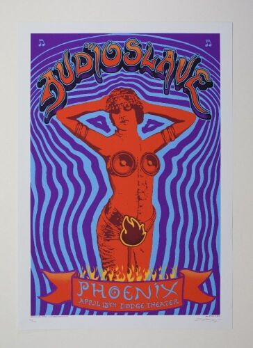 2005 EMEK Audioslave The Dodge Theater Phoenix LE Signed Emek Poster Near Mint 83