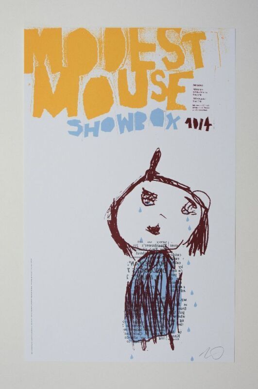 2003 Jeff Kleinsmith Modest Mouse The Showbox Seattle Signed Kleinsmith Poster Near Mint 89