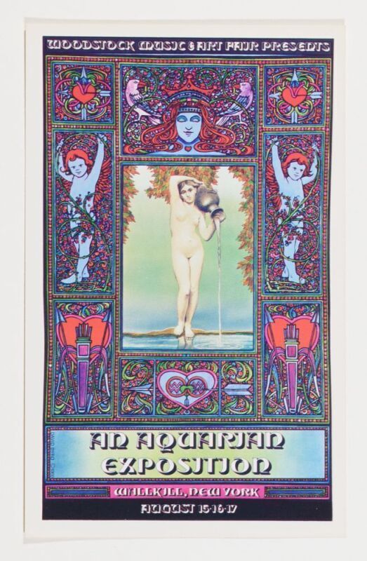 1969 AOR-3.2 David Byrd Woodstock Festival Wallkill Handbill Mint 93