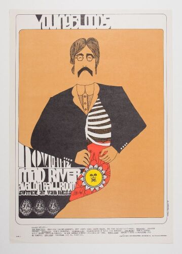 1967 FD-91 Youngbloods Avalon Ballroom Poster Near Mint 80