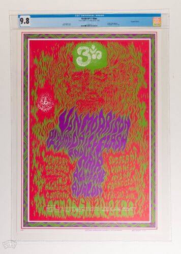 1967 FD-88 Van Morrison Avalon Ballroom Poster CGC 9.8