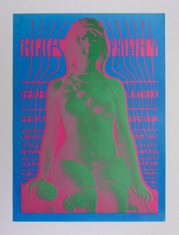 1967 NR-6 Blues Project The Matrix Poster Excellent 75