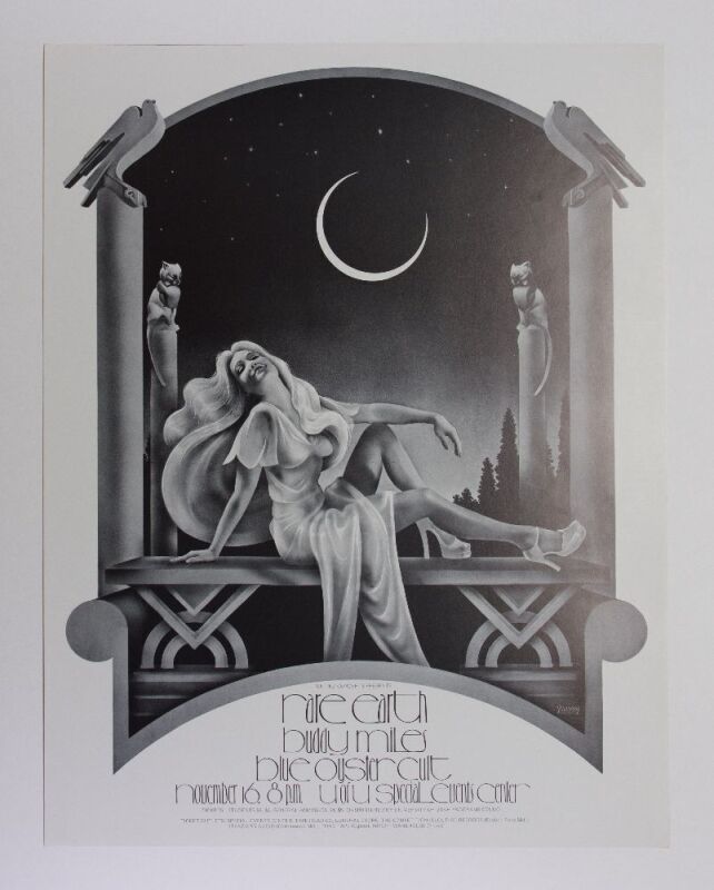 1973 Rare Earth Buddy Miles University of Utah Union Ballroom Poster Mint 91