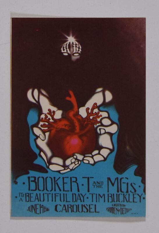1968 Booker T & the MG’s It’s a Beautiful Day Tim Buckley Carousel Ballroom Handbill Near Mint 89