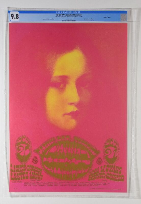 1967 FD-D7 Canned Heat 1601 W Evans Street Denver Poster CGC 9.8