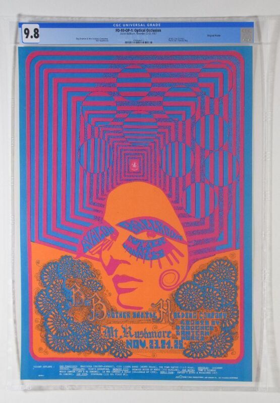 1967 FD-93 Big Brother Janis Joplin Avalon Ballroom Poster CGC 9.8