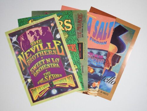 Lot of 5 New Fillmore Posters Not Graded