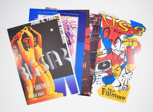 Lot of 5 New Fillmore Posters Not Graded
