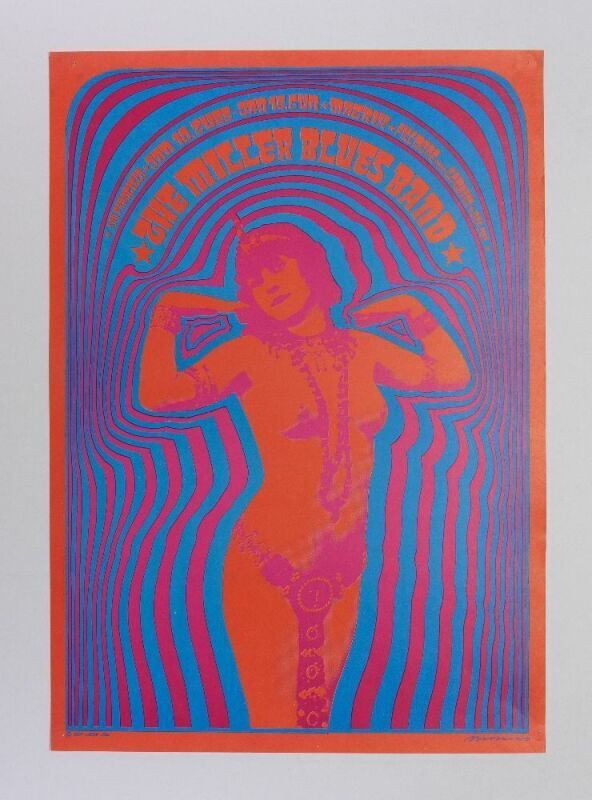 1967 NR-2 Miller Blues Band The Matrix RP4 Poster Excellent 79