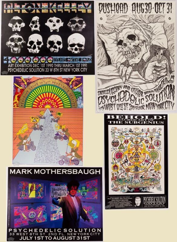 Lot of 5 Psychedelic Solution New York Exhibit Posters Not Graded