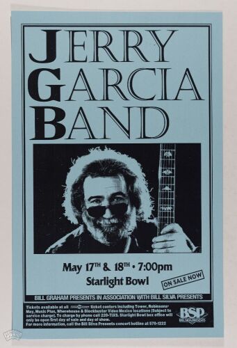 1994 Jerry Garcia Band Starlight Bowl San Diego Mint 91