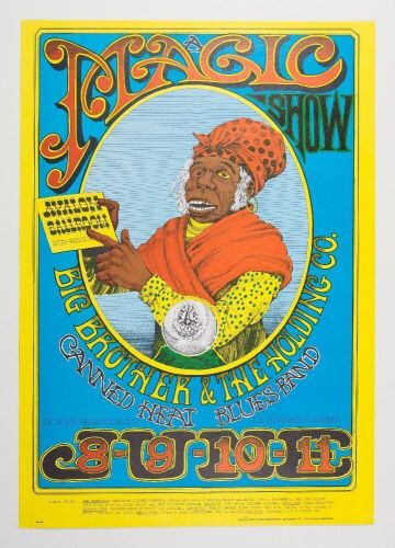 1967 FD-65 Big Brother and the Holding Company Avalon Ballroom RP2 Poster Near Mint 85