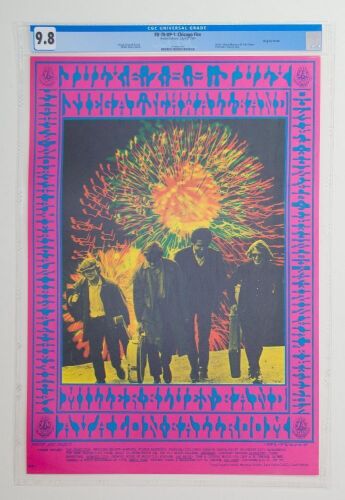 1967 FD-70 Miller Blues Band Avalon Ballroom Poster CGC 9.8