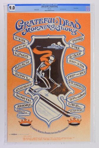 1968 AOR-3.29 Grateful Dead Kings Beach Bowl Lake Tahoe Poster CGC 9.0