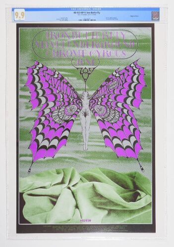 1968 FD-122 Iron Butterfly Velvet Underground Avalon Ballroom Poster CGC 9.9