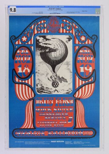 1966 FD-35 Daily Flash Quicksilver Country Joe Avalon Ballroom Poster CGC 9.8