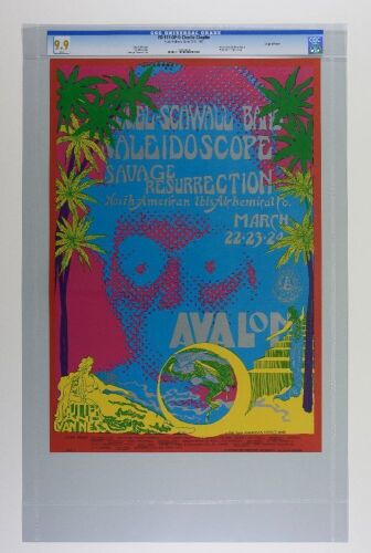 1968 FD-111 Siegal Schwall Avalon Ballroom Poster CGC 9.9