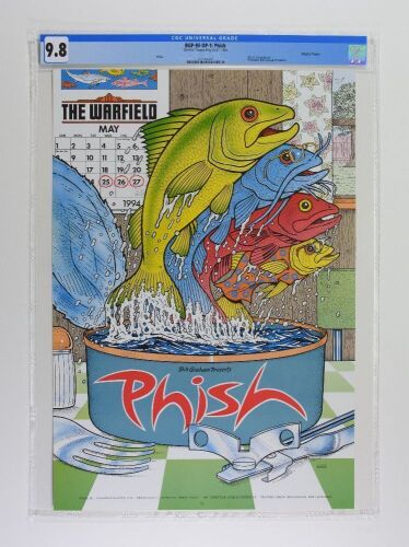 1994 BGP-93 Phish The Warfield Theater Poster CGC 9.8