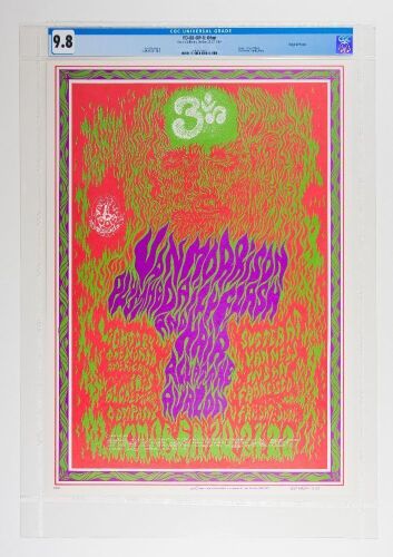 1967 FD-88 Van Morrison Avalon Ballroom Poster CGC 9.8