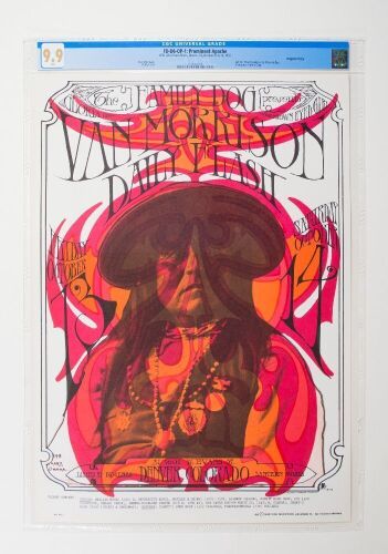 1967 FD-D6 Van Morrison 1601 W Evans Street Denver Poster CGC 9.9
