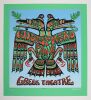 2002 EMEK Widespread Panic Greek Theatre LE Green Variant Signed Emek Poster Mint 91