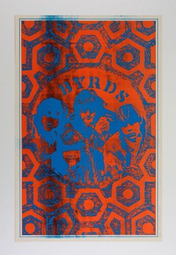 1967 The Byrds Saladin Productions Headshop Poster Near Mint 89