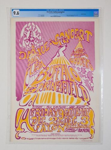 1966 FD-37 Buffalo Springfield Avalon Ballroom Poster CGC 9.6