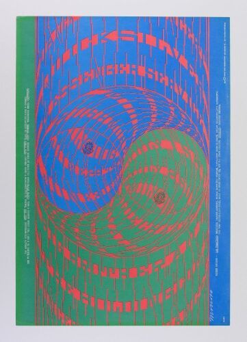 1967 FD-68 Big Brother Janis Joplin Avalon Ballroom Poster Extra Fine 69