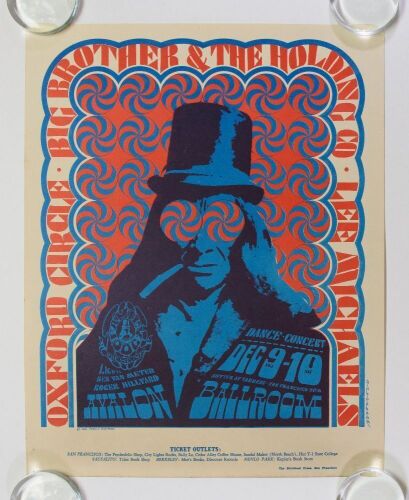 1966 FD-38 Big Brother and the Holding Company Poster Excellent 73