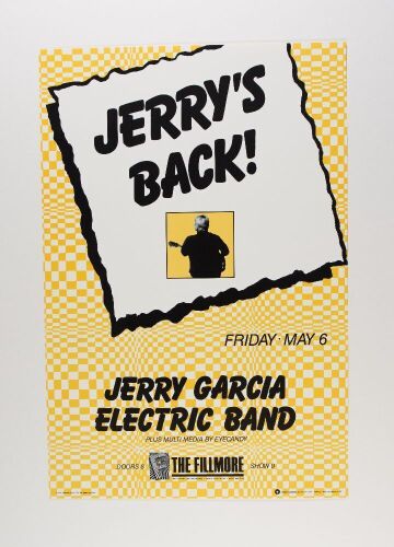 1988 NF-13 Jerry Garcia Band The Fillmore Poster Mint 91