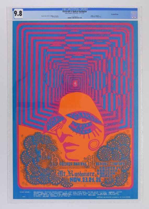 1967 FD-93 Big Brother Janis Joplin Avalon Ballroom Poster CGC 9.8