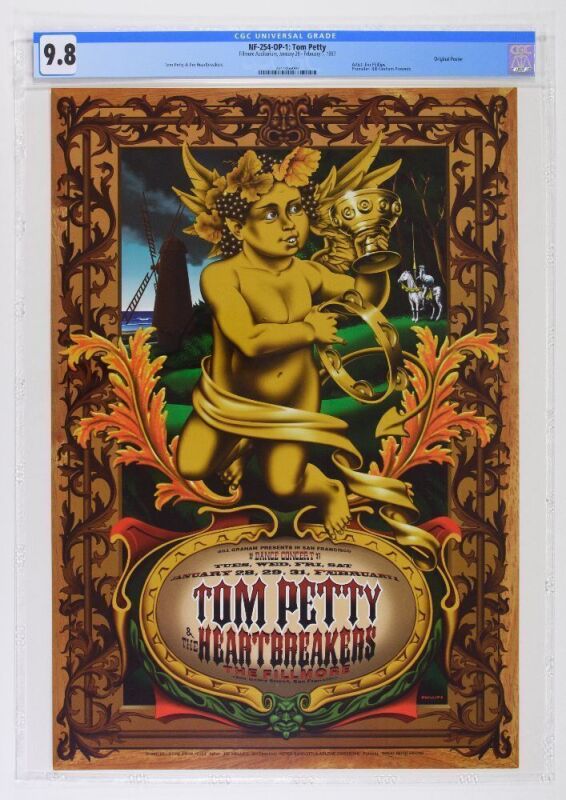 1997 NF-254 Tom Petty & The Heartbreakers The Fillmore Poster CGC 9.8