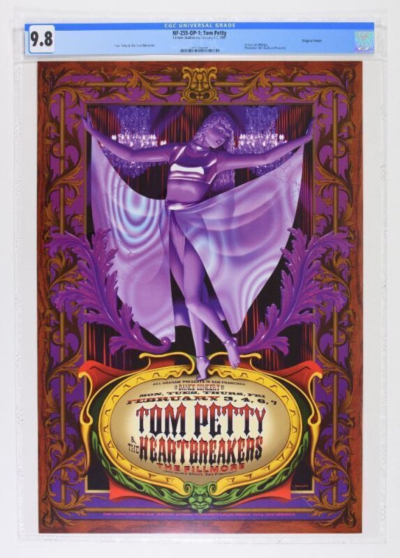 1997 NF-255 Tom Petty & The Heartbreakers The Fillmore Poster CGC 9.8
