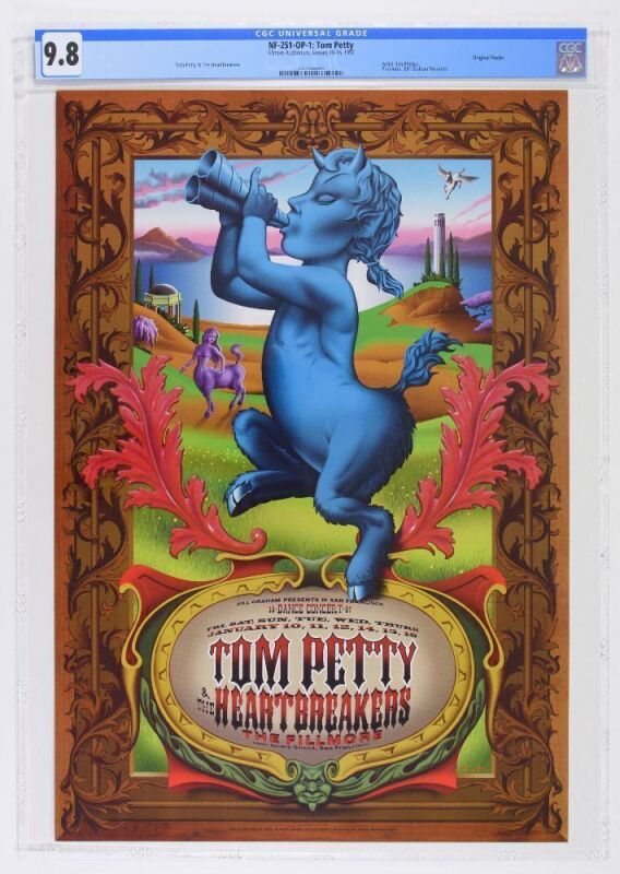 1997 NF-251 Tom Petty & The Heartbreakers The Fillmore Poster CGC 9.8