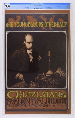 1967 FD-71 The Charlatans Avalon Ballroom Poster CGC 9.4