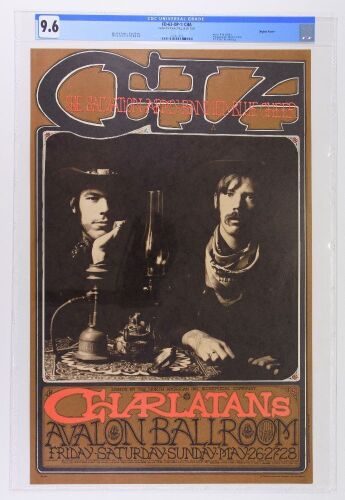 1967 FD-63 The Charlatans Avalon Ballroom Poster CGC 9.6