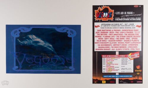 Collection of 2 Vegoose Festival Las Vegas Posters One is Signed by Stanley Mouse Mint 91