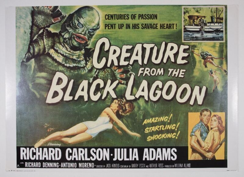 1986 Creature From the Black Lagoon Portal Publications Headshop Poster